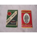 Ww2 us lot de 2 paquets de feuilles pour tabac a rouler am�ricain prince albert & half & half