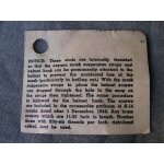 Ww2 us notice carton pour masque a oxyg�ne militaire am�ricain en date du 1 d�cembre 1944 (39 - 45)