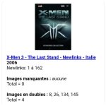 X - men 3 - the last stand - newlinks - italie - liste des images pour un lot