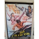 Nous y'en a riz le bol - affiche originale francaise pliee 120 x 160 - 1973 - karate - arts martiaux ...