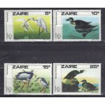 Zaire 1985 : bicentenaire de la naissance de l'ornithologue j. j. audubon : oiseaux : grande aigrette ...