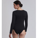 Playtex - t - shirt manches manches longues noir cotton liberty