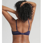 Playtex - soutien - gorge embotant bleu marine essential elegance broderie