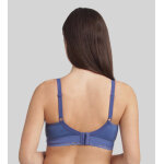 Playtex - soutien - gorge embo�tant sans armatures bleu cobalt c?ur crois� coton bio