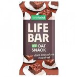 Barre lifebar snack d'avoine chocolat noir noisettes 40g Barre lifebar snack d'avoine chocolat noir noisettes 40g