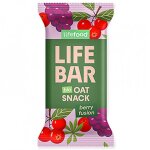 Barre lifebar snack d'avoine fusion de fruits rouges 40g