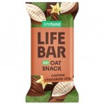 Barre lifebar snack d'avoine noix de cajou chocolate chips 40g Barre lifebar snack d'avoine noix de cajou chocolate chips 40g
