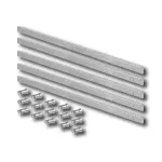 Bft crémaillère en acier galvanisé m4 30x12 - 5 mètres - cvz d571053 5 Bft crémaillère en acier galvanisé m4 30x12 - 5 mètres - cvz d571053 5