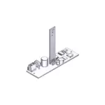 Came pi�ce d�tach�e carte �lectronique clignotant led 24v 119rir455