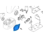 Came pi�ce d�tach�e groupe couvercle d�verrouillage bx 119ribx043