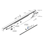 Came pice dtache loquets vantail fixe 2 pcs corsa rodeo 119rip102