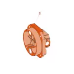 Faac pi�ce d�tach�e bride arri�re c�ble rev�tu 7171485