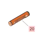 Faac pi�ce d�tach�e cr�maill�re m. 760 l. 178 140 7193205