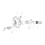 Faac pi�ce d�tach�e groupe connecteur rev�tu m�le 417010