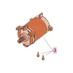 Faac pi�ce d�tach�e groupe moteur 770n 24 vdc 63000453