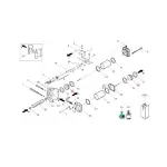 Faac pi�ce d�tach�e piston avec r�glage du frein v�rin 760 7350275
