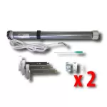 Faac tm2k kit mini moteur tubulaire tm245 50 / 12 90 kg 143203 (ex 132037) x 2