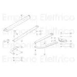 Fadini pi�ce d�tach�e bras droit sur rail coulissant pour bart 350 35076