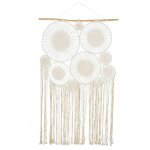 10 attrape - rêves à suspendre en coton blanc 120x217 10 attrape - rêves à suspendre en coton blanc 120x217