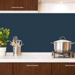 2 bandeaux xl de crdence adhsifs pour cuisine - bleu - 2x(120x45 cm)