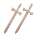 2 épées en bois 39 x 13 cm 2 épées en bois 39 x 13 cm