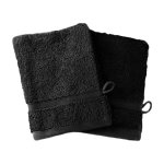 2 gants en coton bio carbone 16x22 cm