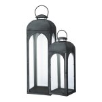 2 lanternes de jardin en mtal
