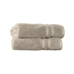2 serviettes en coton bio corde 50x100 cm