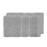2 serviettes invit en coton bio gris perle 30x50 cm