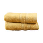 2 serviettes invit en coton bio miel 30x50 cm