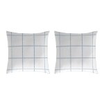 2 taies d'oreiller en coton 50x50 cm blanc