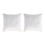 2 taies d'oreiller en coton beige 50x50 cm