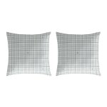 2 taies d'oreiller en coton vert 50x50 cm