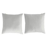 2 taies d'oreiller en coton vert 50x50 cm