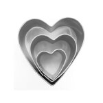 3 mini emporte - pièces coeurs en inox 3 mini emporte - pièces coeurs en inox