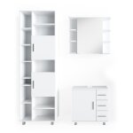 3 pièces, ensemble meubles bain avec armoire basse 60 cm 3 pièces, ensemble meubles bain avec armoire basse 60 cm