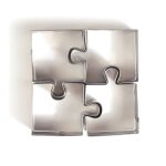 4 mini emporte - pièces puzzle en inox 4 mini emporte - pièces puzzle en inox