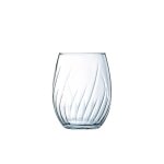 4 verres  eau 36 cl swirly - cristal d'arques