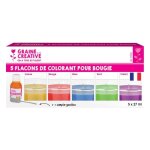 5 colorants pour bougie - jaune - rouge - bleu - vert - violet 5 colorants pour bougie - jaune - rouge - bleu - vert - violet