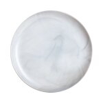 6 assiettes grises effet marbr 25 cm