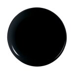 6 assiettes  pizza noires