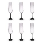 6 flutes  champagne 200ml