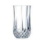 6 verres  eau vintage 36cl longchamp - cristal d'arques -
