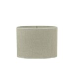 Abat - jour ovale blanc en tissu 38x17. 5x28cm
