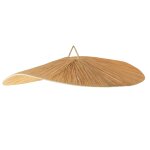 Abat - jour parasol raphia volant osier naturel 72 x 72