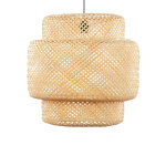 Abat jour en suspension bambou naturel foncé Abat jour en suspension bambou naturel foncé