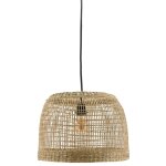 Abat - jour pour suspension rond en jonc naturel ajouré diamètre 38cm Abat - jour pour suspension rond en jonc naturel ajouré diamètre 38cm