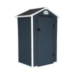 Abri de jardin plastique 1, 39 m, anthracite