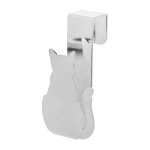 Accroche torchon argent métal 4 x 4 x 9 cm Accroche torchon argent métal 4 x 4 x 9 cm