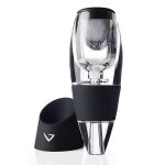 Aerateur vin rouge noir en verre